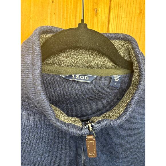 Izod Men’s Pullover Sweater Blue Size L Casual Classic GUC - Picture 3 of 4